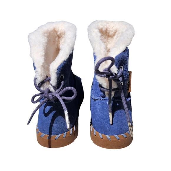 MUK LUKS Flexi Albany Suede Shearling Winter Boots 6 - Picture 5 of 11